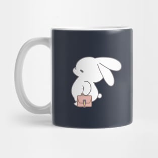 Cute Bunny Rabbit Go Home From Work Mug